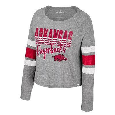 Colosseum Athletics Women's University of Arkansas Regency Meet and Greet Long Sleeve Shirt