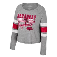 Colosseum Athletics Women's University of Arkansas Regency Meet and Greet Long Sleeve Shirt