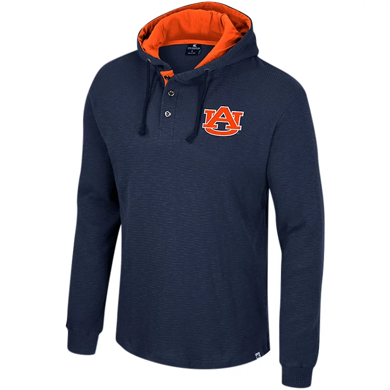 Colosseum Auburn Tigers Affirmative Thermal Hoodie Long Sleeve T-Shirt