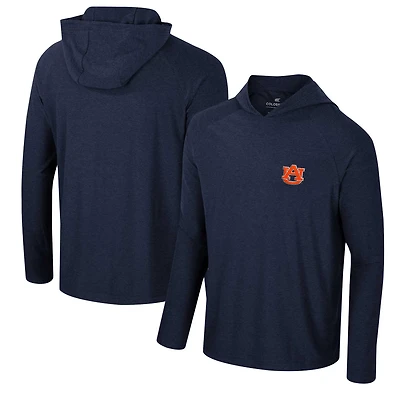 Colosseum Auburn Tigers Cloud Jersey Raglan Long Sleeve Hoodie T-Shirt