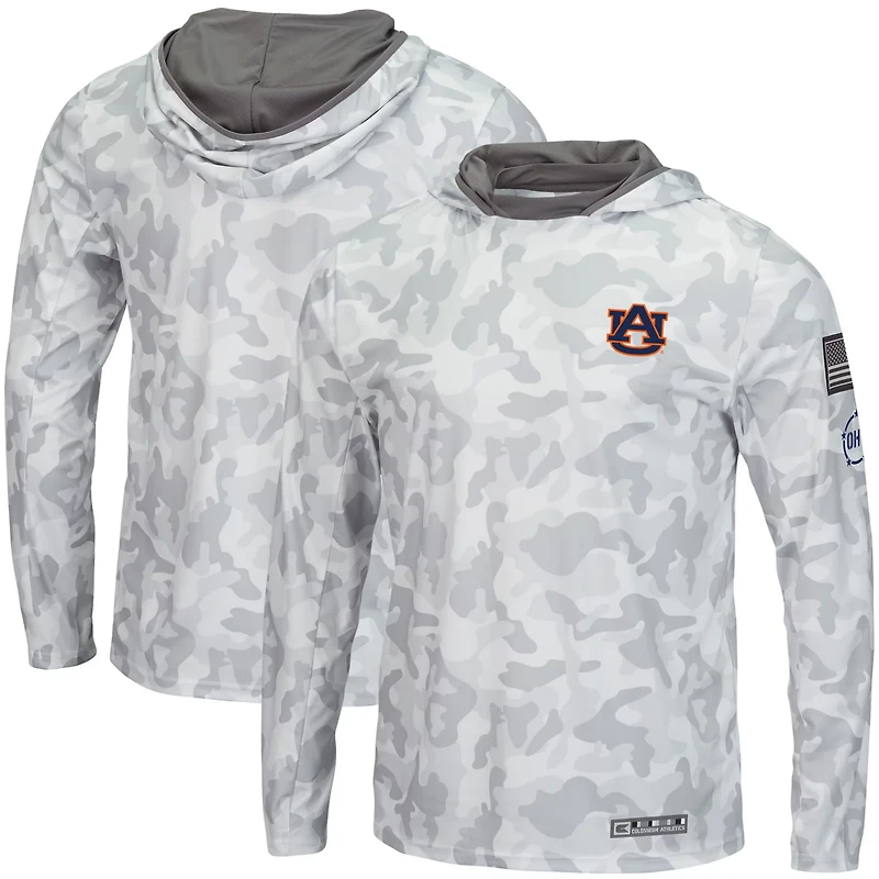 Colosseum Auburn Tigers OHT Military Appreciation Long Sleeve Hoodie Top