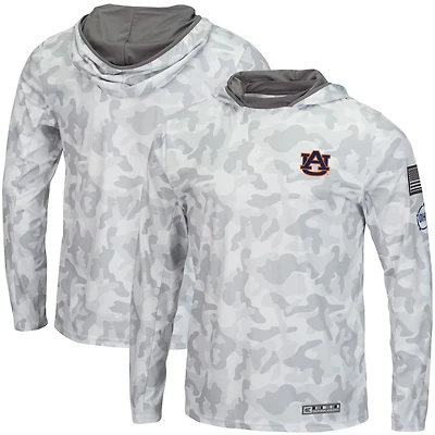 Colosseum Auburn Tigers OHT Military Appreciation Long Sleeve Hoodie Top