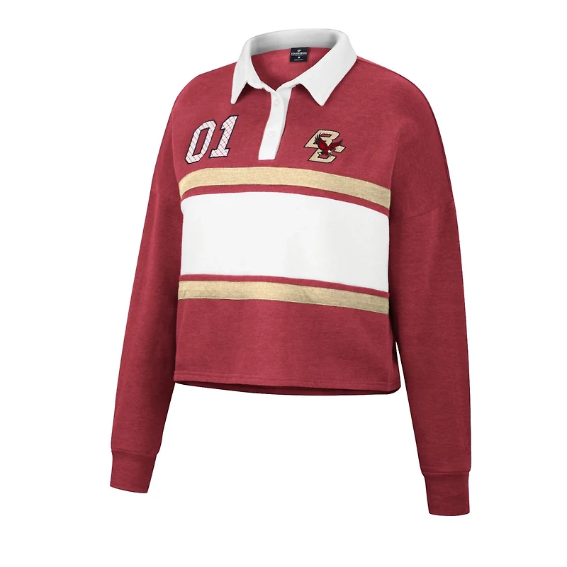 Colosseum Boston College Eagles I Love My Job Rugby Long Sleeve Shirt