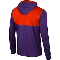 Colosseum Clemson Tigers Warm Up Long Sleeve Hoodie T-Shirt