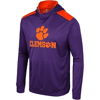 Colosseum Clemson Tigers Warm Up Long Sleeve Hoodie T-Shirt