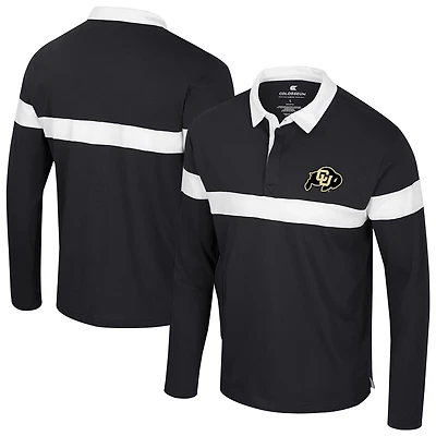 Colosseum Colorado Buffaloes Too Cool For School Long Sleeve Polo