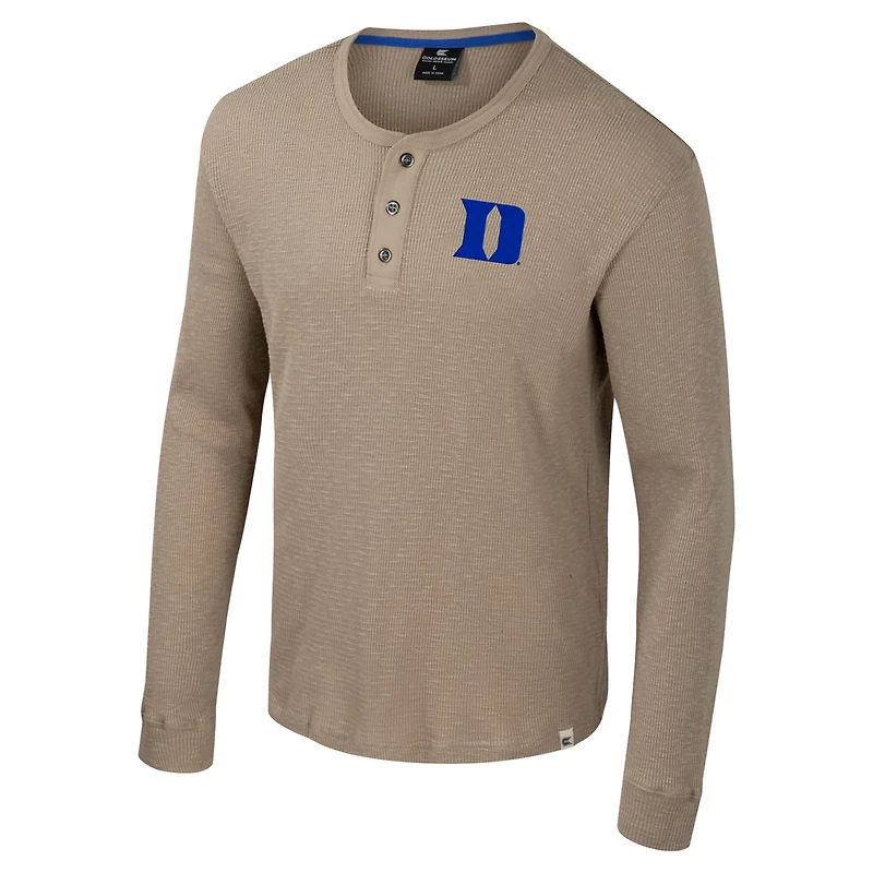 Colosseum Duke Blue Devils Great Outdoors Henley Long Sleeve Shirt