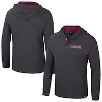 Colosseum Florida State Seminoles Dujour Ralgan Long Sleeve Henley Hoodie T-Shirt