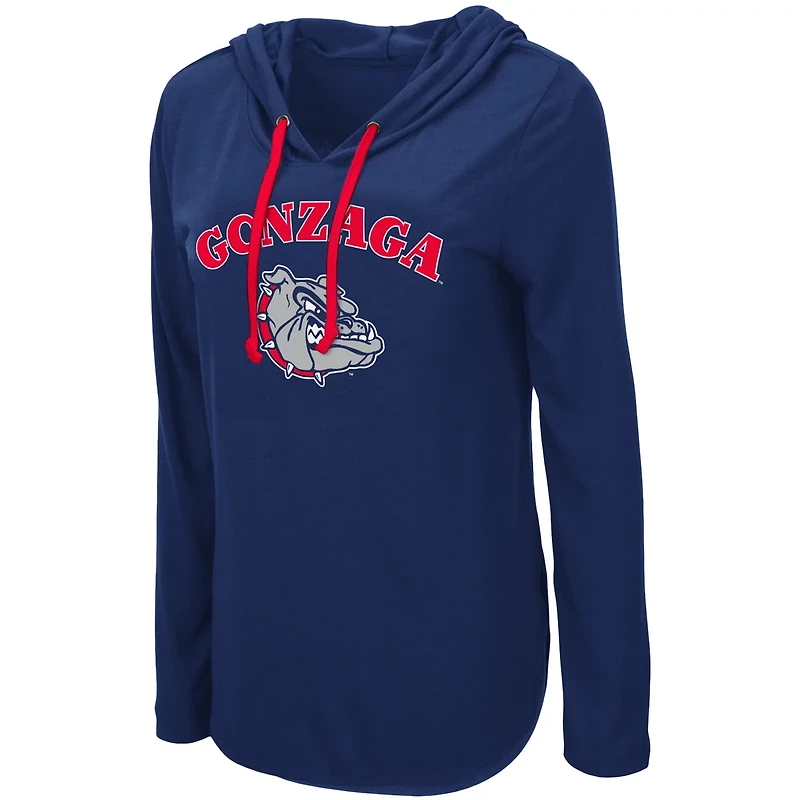 Colosseum Gonzaga Bulldogs My Lover Lightweight Hooded Long Sleeve T-Shirt