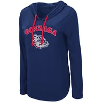 Colosseum Gonzaga Bulldogs My Lover Lightweight Hooded Long Sleeve T-Shirt