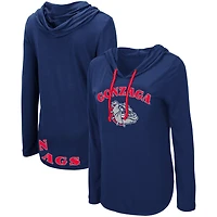 Colosseum Gonzaga Bulldogs My Lover Lightweight Hooded Long Sleeve T-Shirt