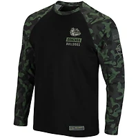 Colosseum Gonzaga Bulldogs OHT Military Appreciation Camo Raglan Long Sleeve T-Shirt
