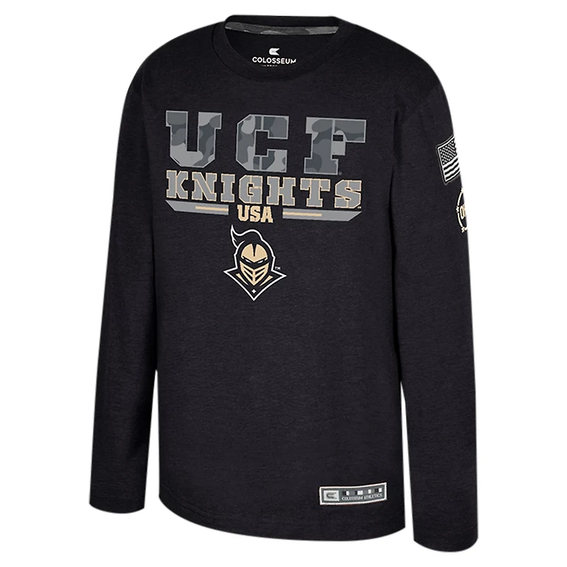 Colosseum Heather UCF Knights OHT Military Appreciation Oorah Long Sleeve T-Shirt