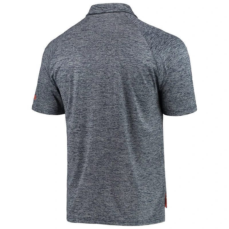 Colosseum Heather Virginia Cavaliers Down Swing Raglan Team Polo