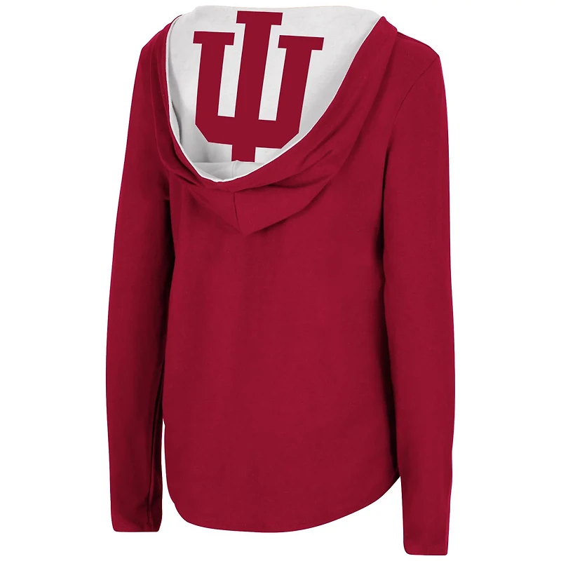 Colosseum Indiana Hoosiers Catalina Hoodie Long Sleeve T-Shirt