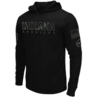 Colosseum Indiana Hoosiers OHT Military Appreciation Hoodie Long Sleeve T-Shirt