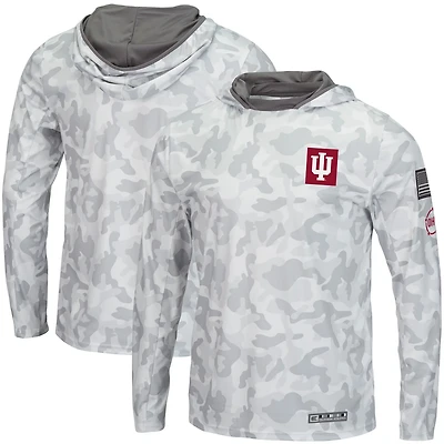 Colosseum Indiana Hoosiers OHT Military Appreciation Long Sleeve Hoodie Top