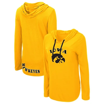 Colosseum Iowa Hawkeyes My Lover Lightweight Hooded Long Sleeve T-Shirt