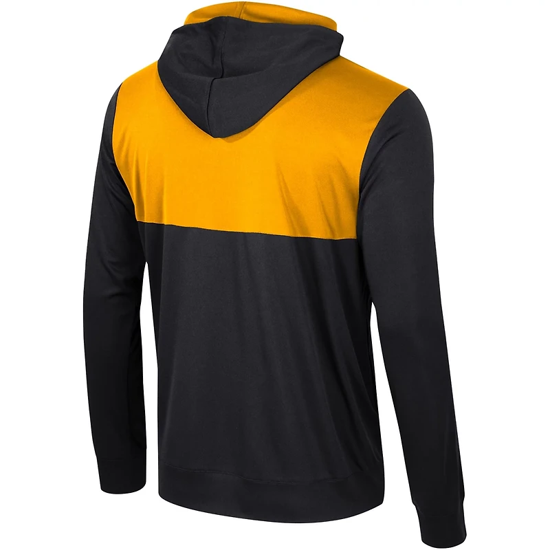 Colosseum Iowa Hawkeyes Warm Up Long Sleeve Hoodie T-Shirt