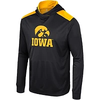 Colosseum Iowa Hawkeyes Warm Up Long Sleeve Hoodie T-Shirt