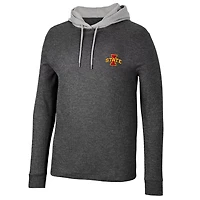 Colosseum Iowa State Cyclones Ballot Waffle-Knit Thermal Long Sleeve Hoodie T-Shirt