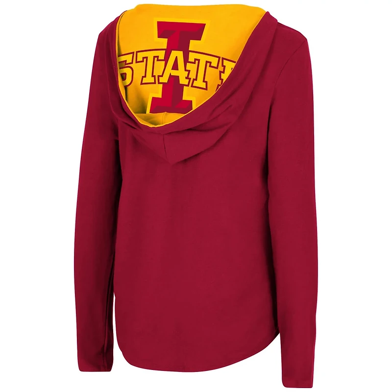 Colosseum Iowa State Cyclones Catalina Hoodie Long Sleeve T-Shirt