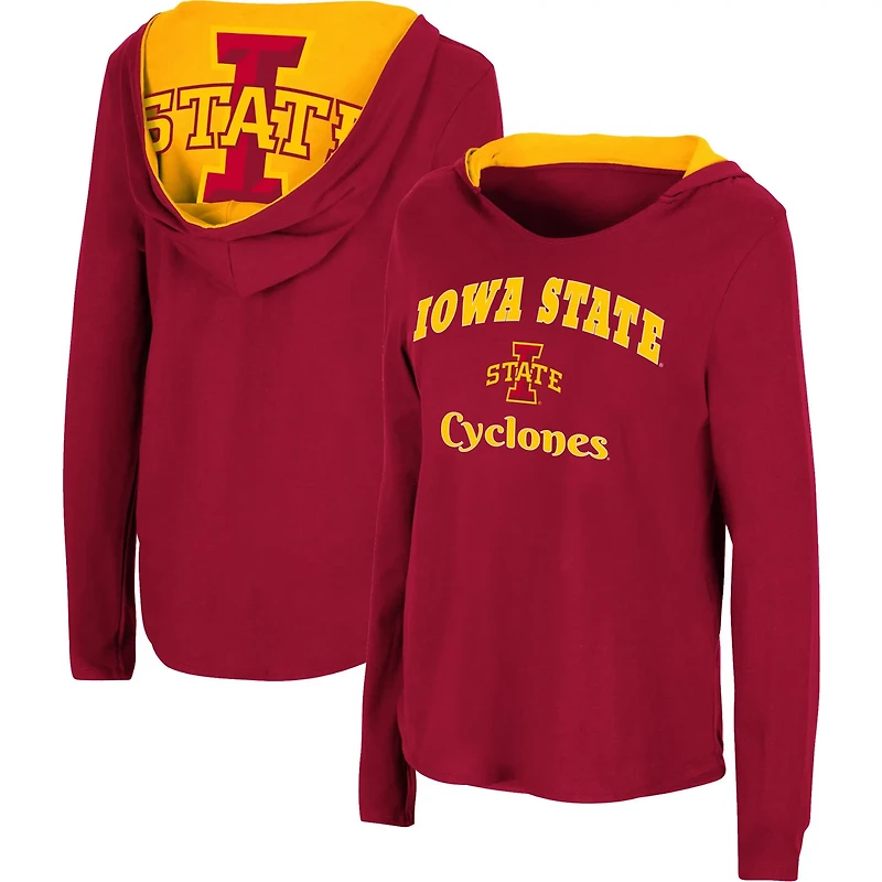 Colosseum Iowa State Cyclones Catalina Hoodie Long Sleeve T-Shirt