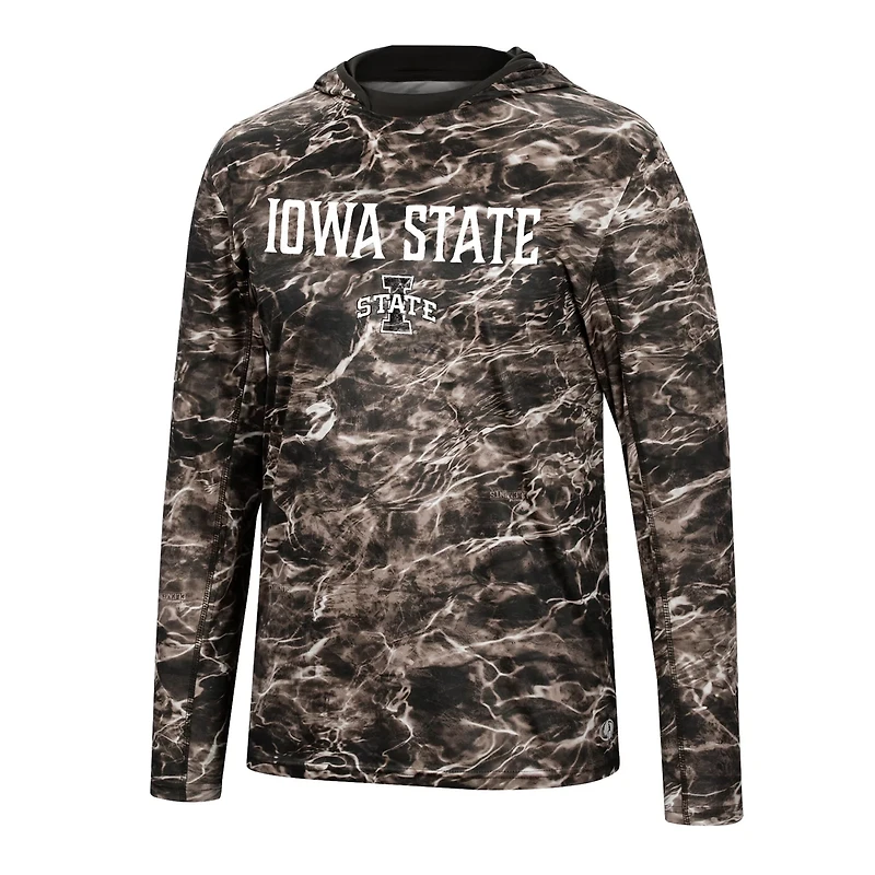 Colosseum Iowa State Cyclones Mossy Oak SPF 50 Performance Long Sleeve Hoodie T-Shirt