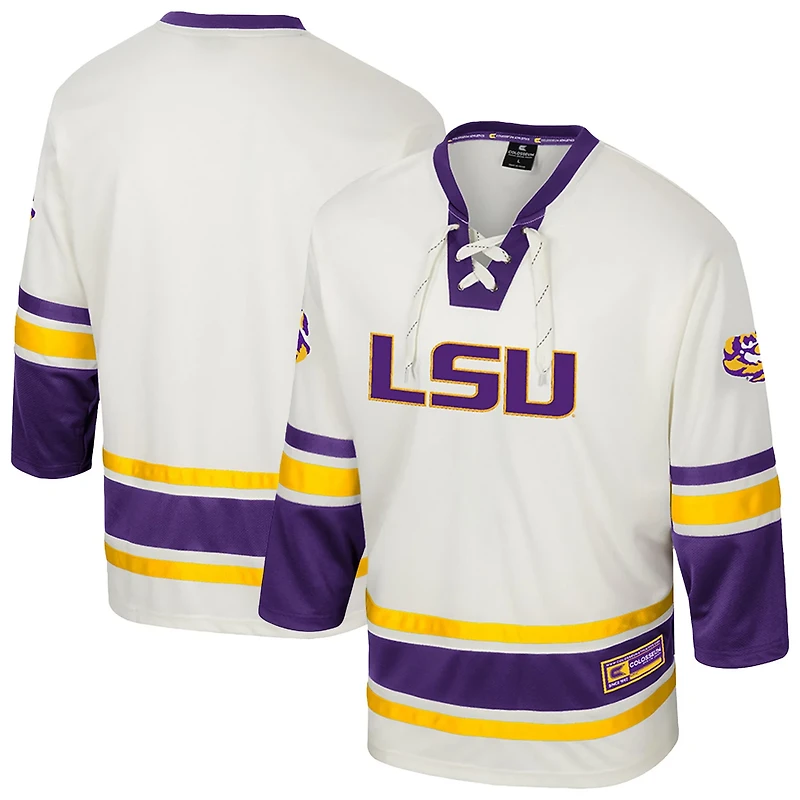 Colosseum LSU Tigers Puck Proud Fashion Hockey Jersey