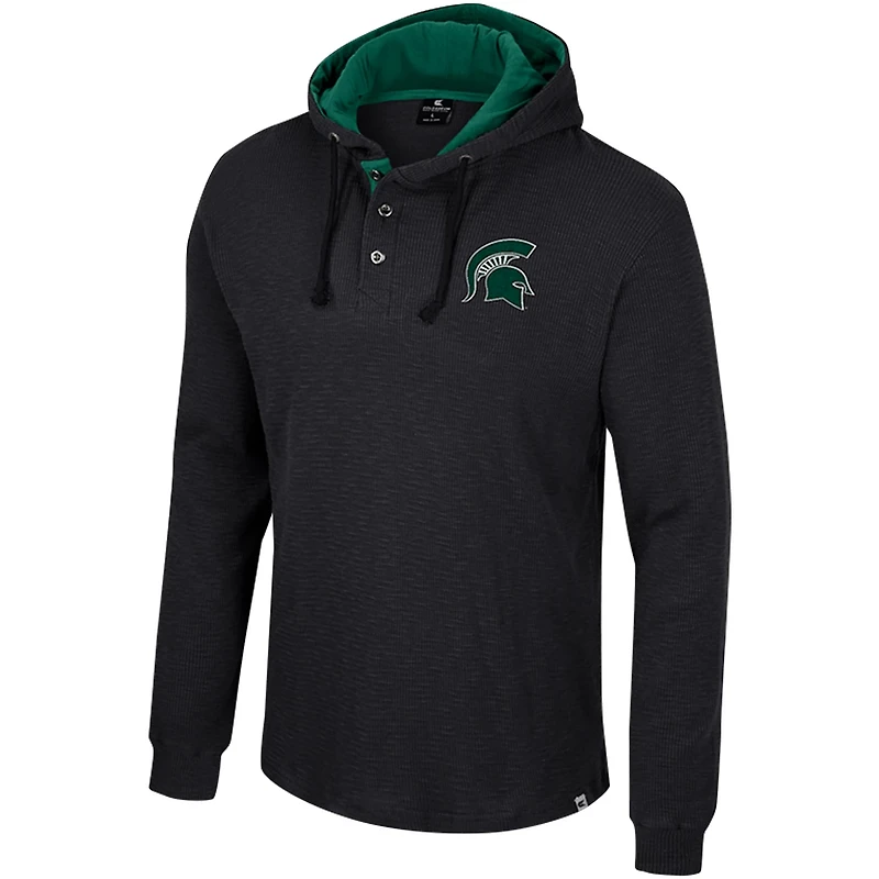 Colosseum Michigan State Spartans Affirmative Thermal Hoodie Long Sleeve T-Shirt