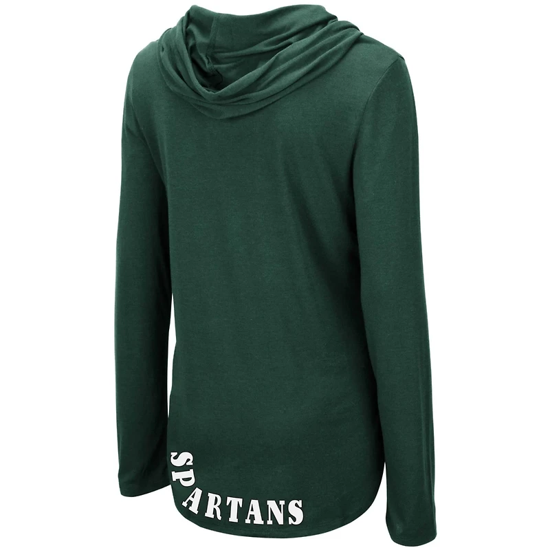 Colosseum Michigan State Spartans My Lover Lightweight Hooded Long Sleeve T-Shirt