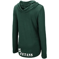 Colosseum Michigan State Spartans My Lover Lightweight Hooded Long Sleeve T-Shirt