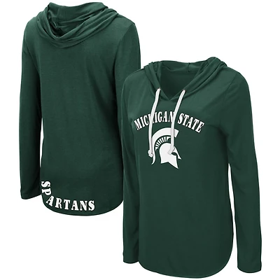 Colosseum Michigan State Spartans My Lover Lightweight Hooded Long Sleeve T-Shirt