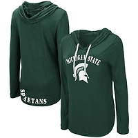 Colosseum Michigan State Spartans My Lover Lightweight Hooded Long Sleeve T-Shirt