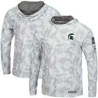 Colosseum Michigan State Spartans OHT Military Appreciation Long Sleeve Hoodie Top