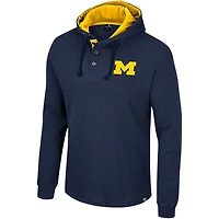 Colosseum Michigan Wolverines Affirmative Thermal Hoodie Long Sleeve T-Shirt