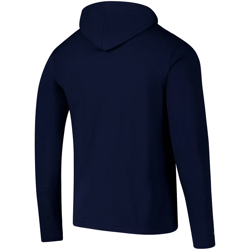 Colosseum Michigan Wolverines Logo Lockup Active Blend Long Sleeve T-Shirt Hoodie