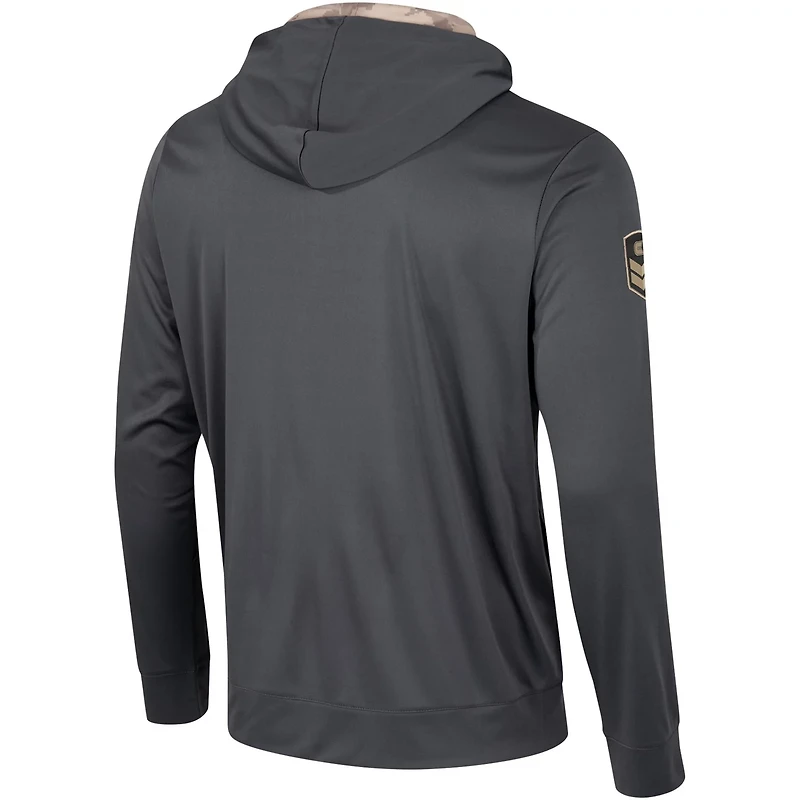 Colosseum Michigan Wolverines OHT Military Appreciation Long Sleeve Hoodie T-Shirt
