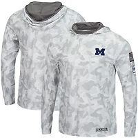 Colosseum Michigan Wolverines OHT Military Appreciation Long Sleeve Hoodie Top