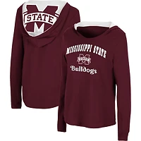 Colosseum Mississippi State Bulldogs Catalina Hoodie Long Sleeve T-Shirt