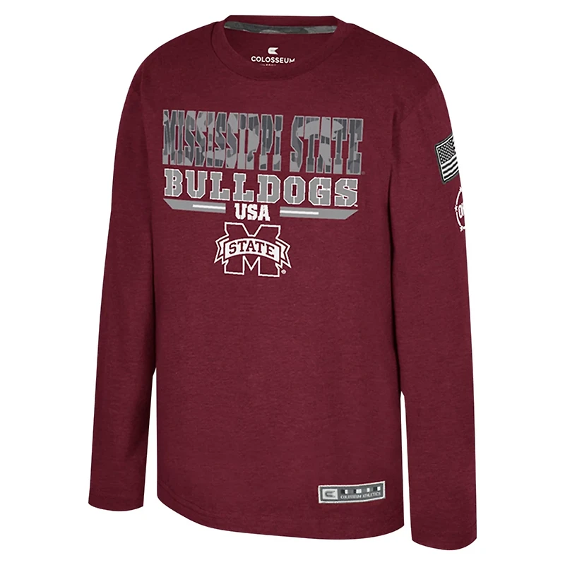 Colosseum Mississippi State Bulldogs OHT Military Appreciation Oorah Long Sleeve T-Shirt