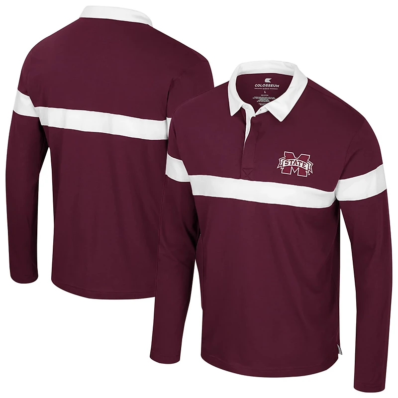 Colosseum Mississippi State Bulldogs Too Cool For School Long Sleeve Polo