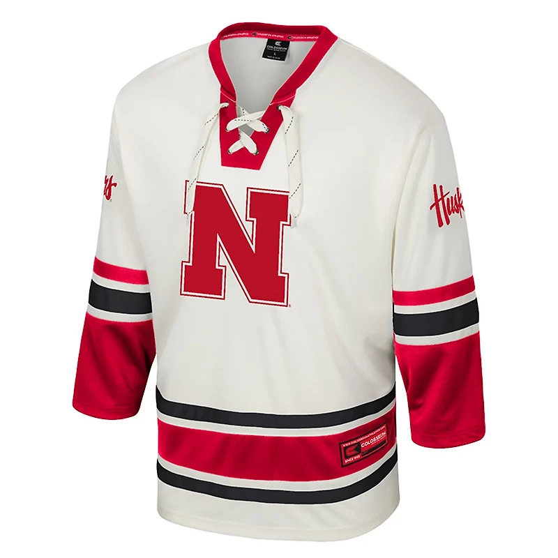Colosseum Nebraska Huskers Puck Proud Fashion Hockey Jersey