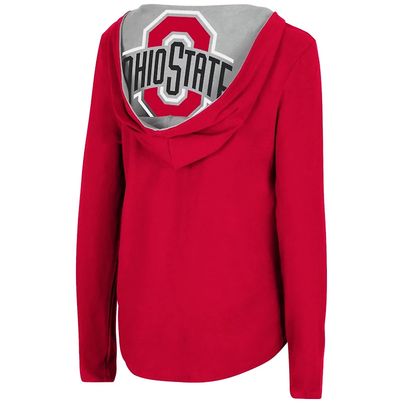 Colosseum Ohio State Buckeyes Catalina Hoodie Long Sleeve T-Shirt