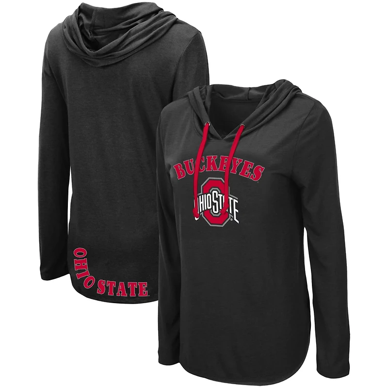 Colosseum Ohio State Buckeyes My Lover Lightweight Hooded Long Sleeve T-Shirt