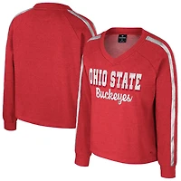 Colosseum Ohio State Buckeyes Treasures Long Sleeve V-Neck T-Shirt