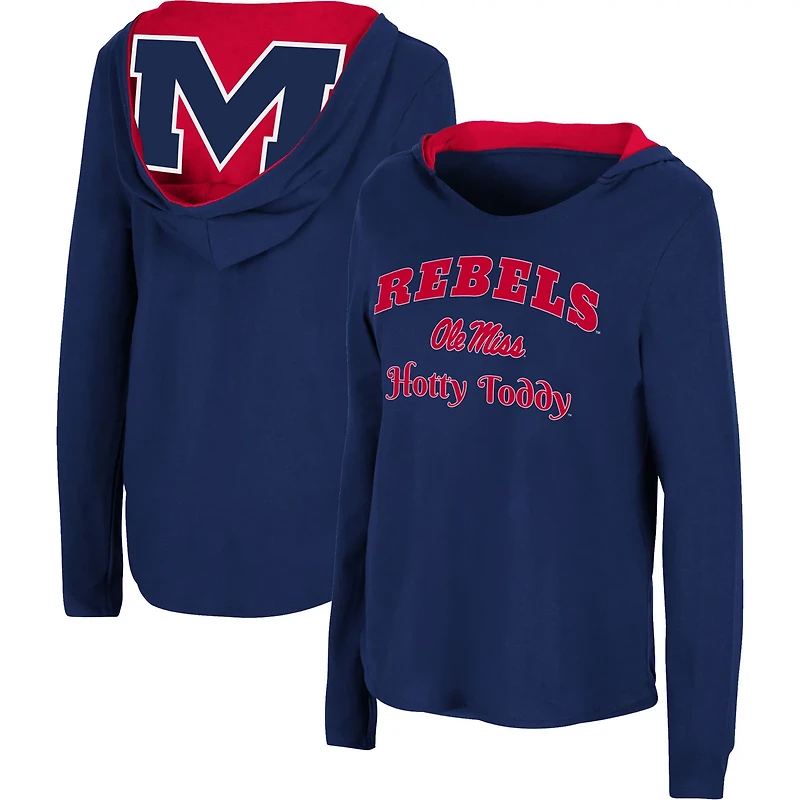Colosseum Ole Miss Rebels Catalina Hoodie Long Sleeve T-Shirt