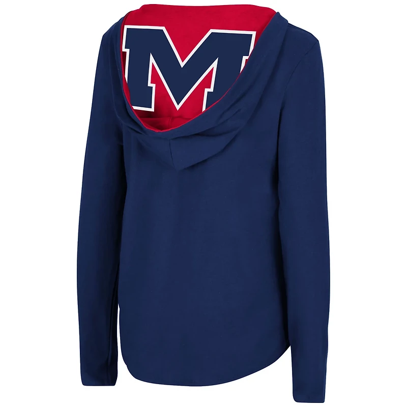 Colosseum Ole Miss Rebels Catalina Hoodie Long Sleeve T-Shirt