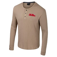 Colosseum Ole Miss Rebels Great Outdoors Henley Long Sleeve Shirt