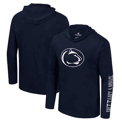 Colosseum Penn State Nittany Lions Color Pop Active Blend 2-Hit Long Sleeve Hooded T-Shirt